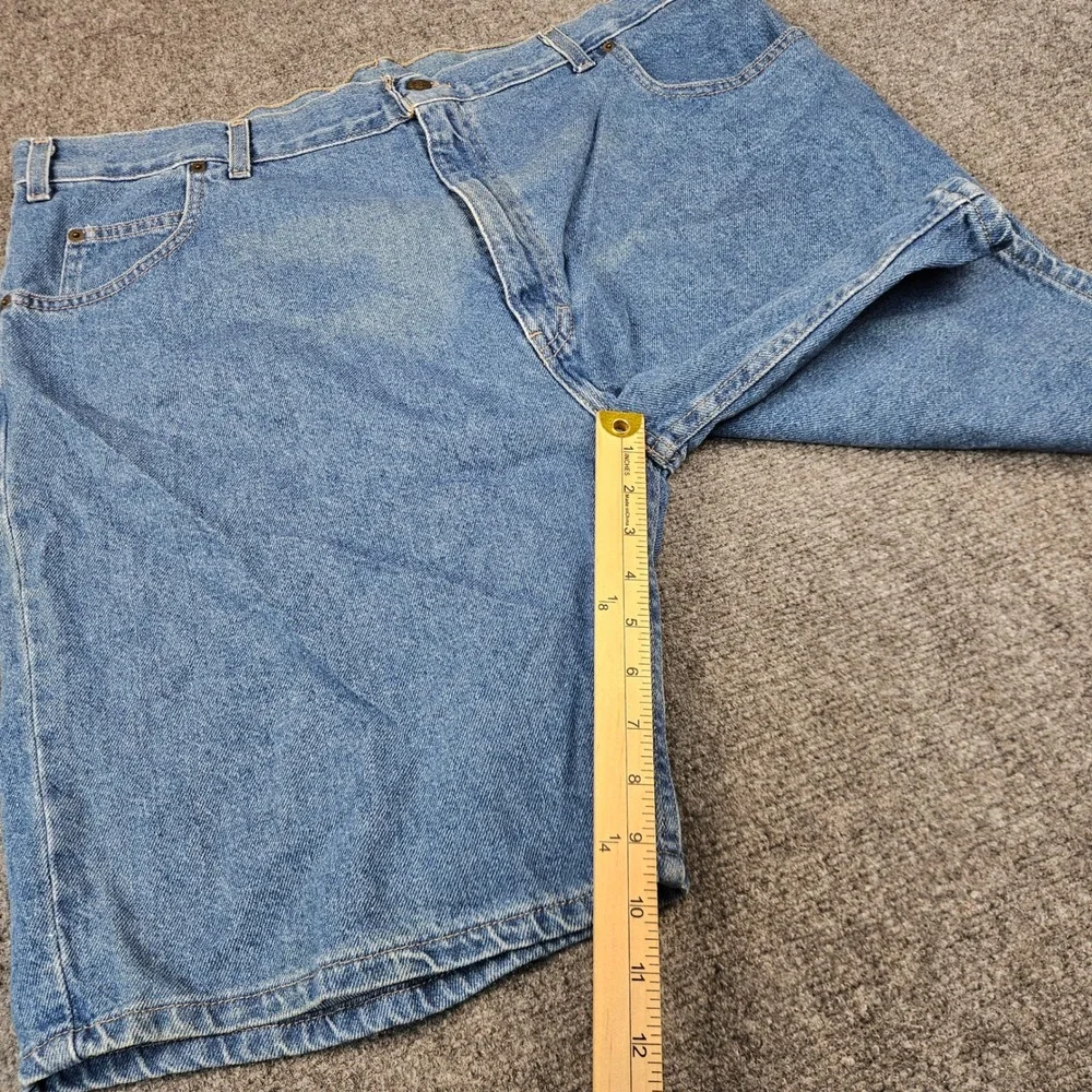 Backroad Blues Denim Mens Jean Shorts Blue Mid Wash 100% Cotton Size 42 125480